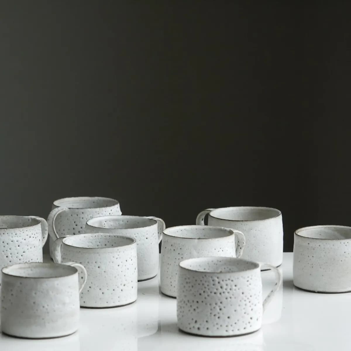Speckled Ceramic Mug Set (4 mugs)