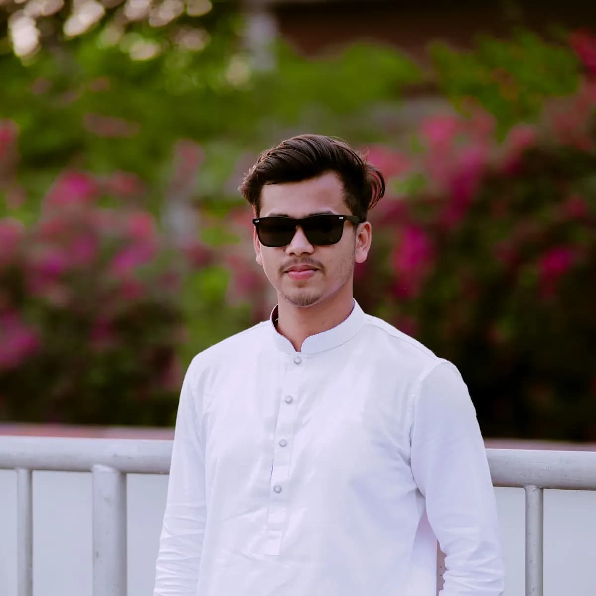 Cotton Panjabi with Printed Collar