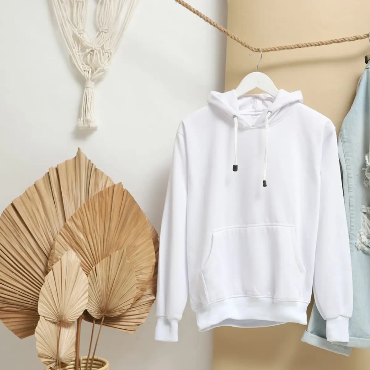 Oversized White Hoodie
