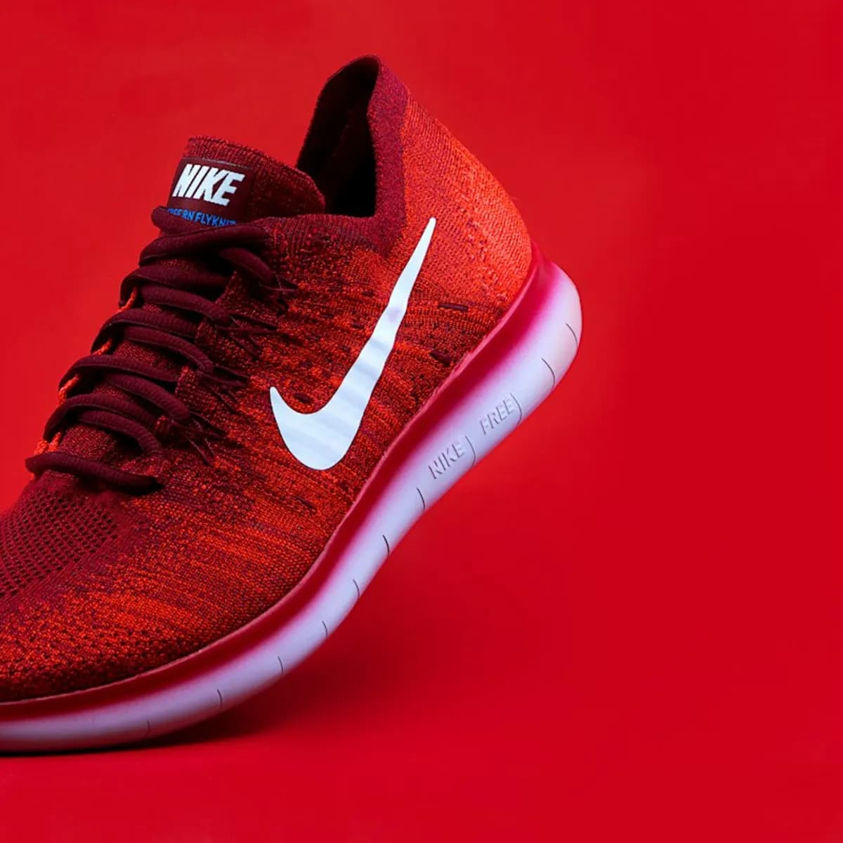 Red Mesh Sport Sneakers
